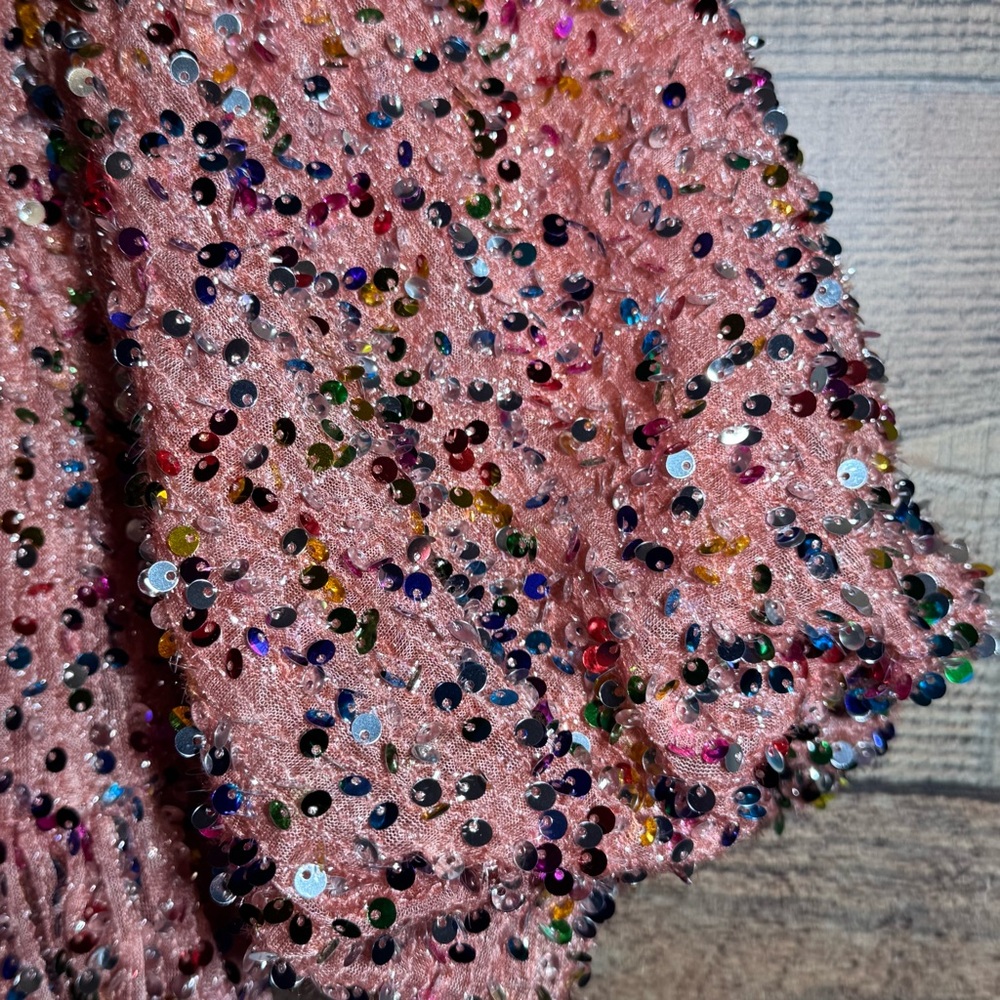 Lola + The Boys Sequin Strawberry Birthday Cake Pink Dress size 4 NWT - Picture 6 of 15
